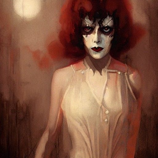 Sinister 1920s Women in Horror Movie Scene