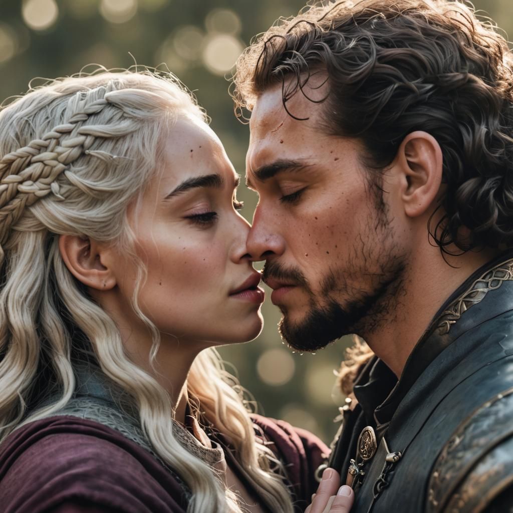 Daenerys and Jon Share a Kiss