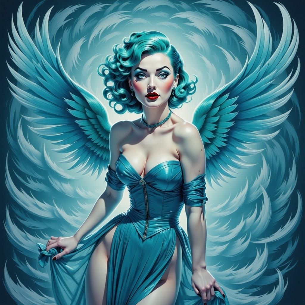 <lora:UlStyle:1.0> “Feathered Elegance”
Koni's flux model, p...