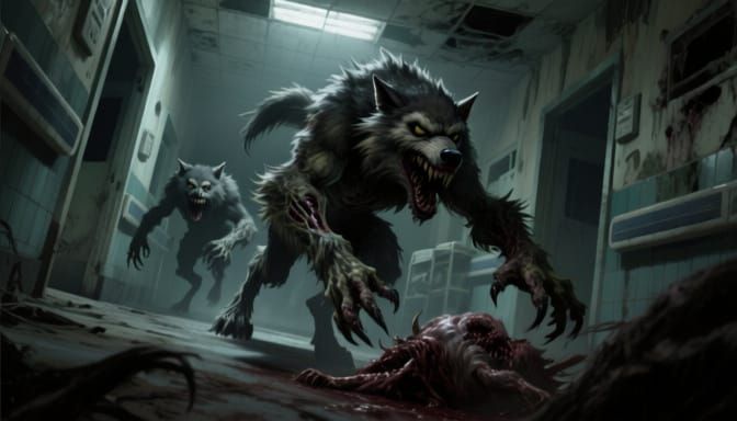 Monstrous Werewolves Hunt in Abandoned Hospital
