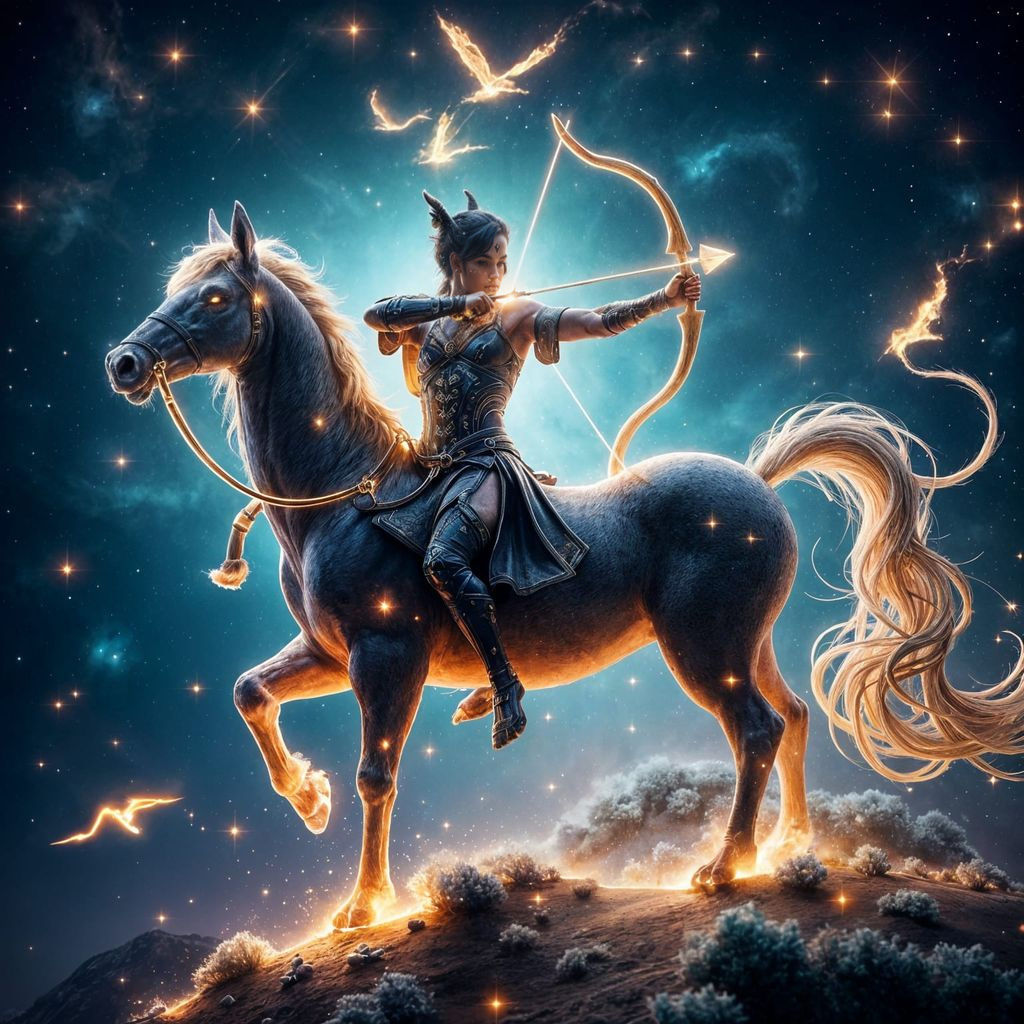 Epic Sagittarius Centaur Unleashes Cosmic Arrow