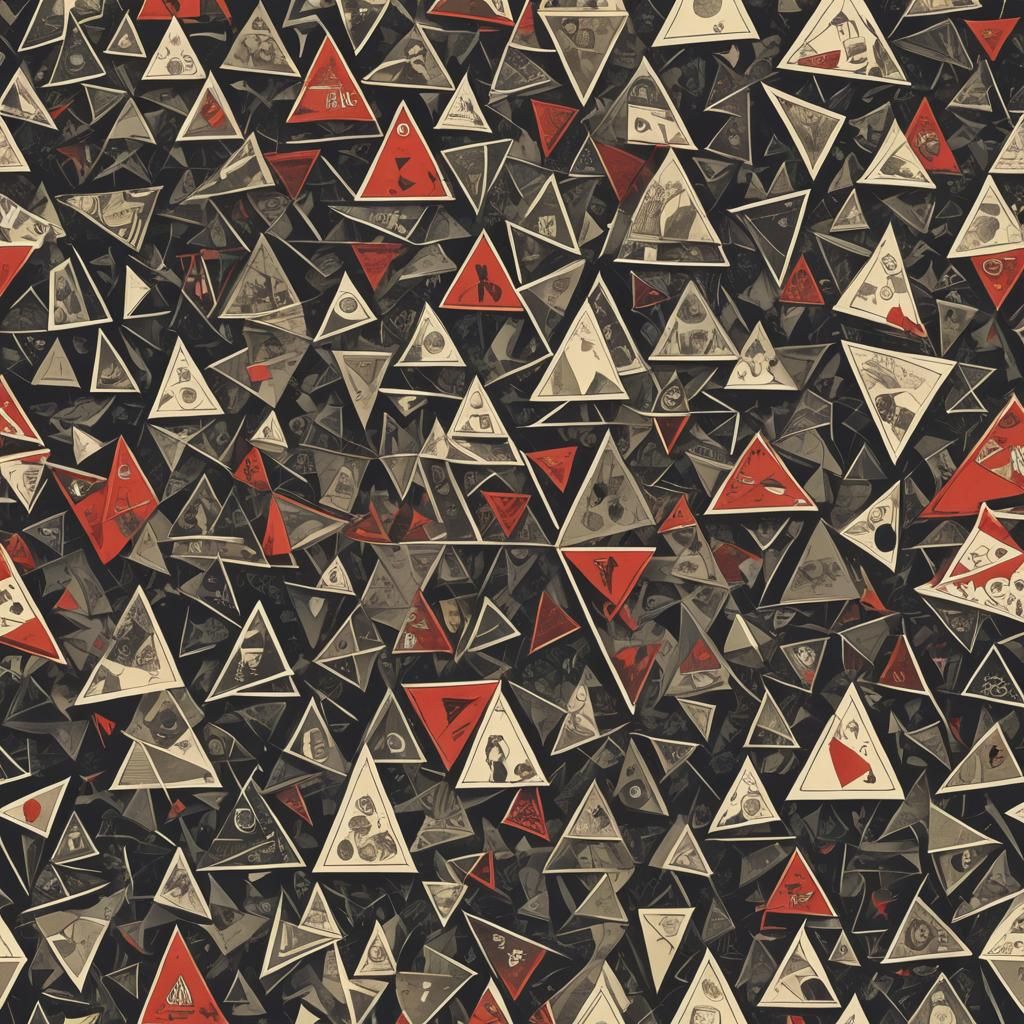 Sinister Triangles of Choice in Fantasy Illustration Style