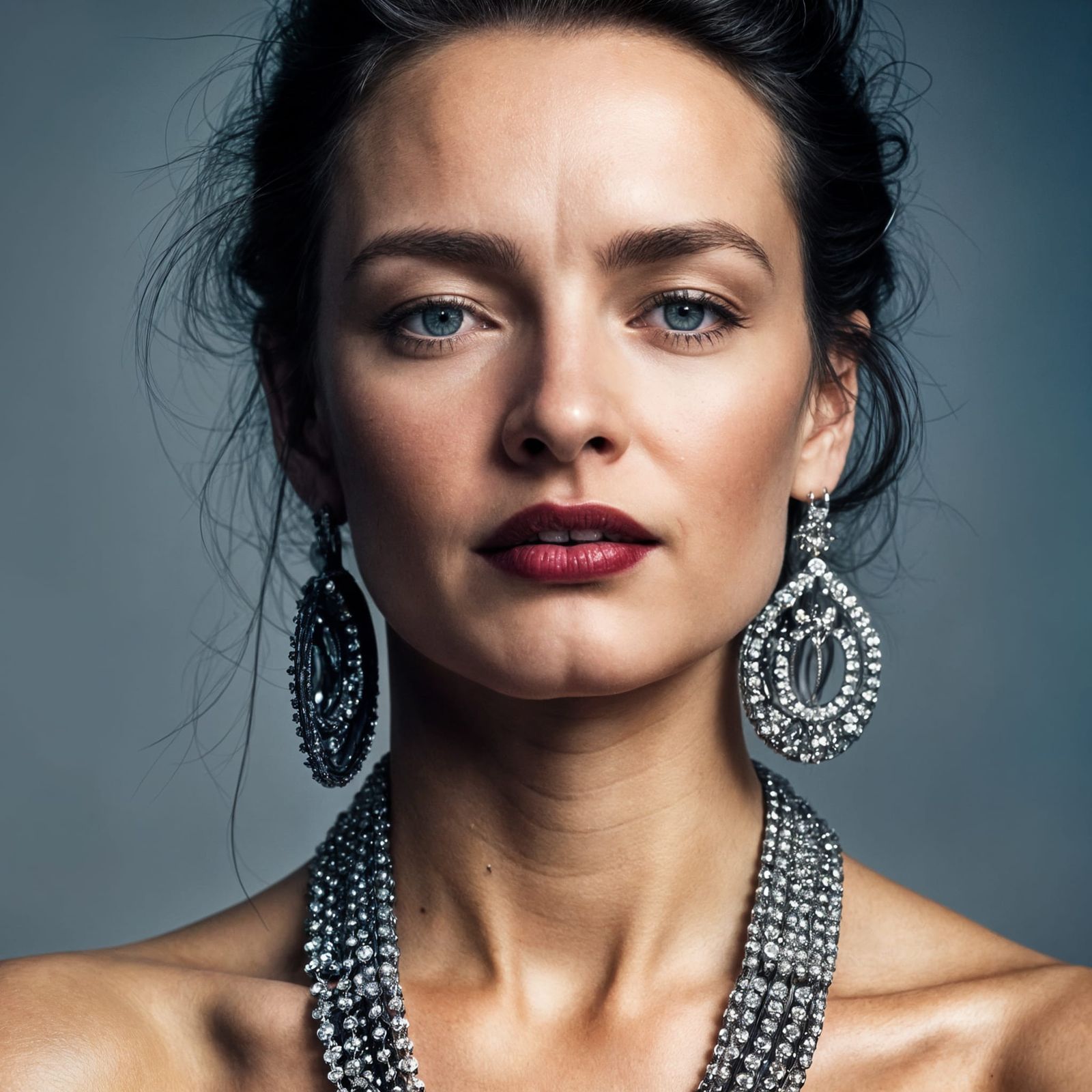 Elegant Powerful Woman in Hyperrealistic Style