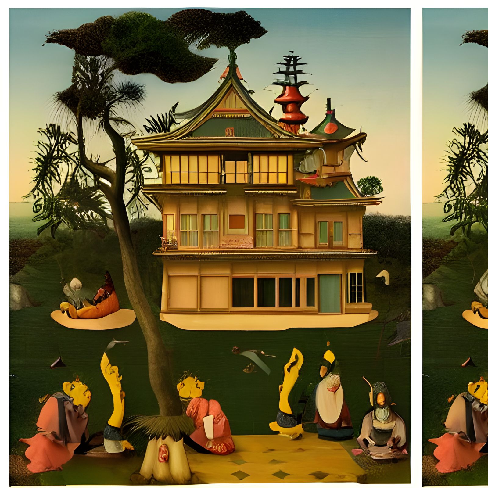 Surreal Mansion: Bosch Meets Seuss in Renaissance Style