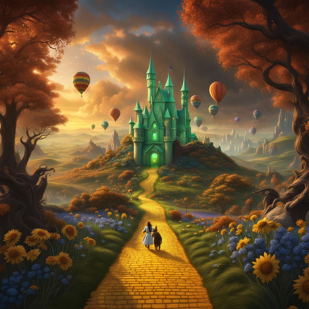 Fantastical Wizard of Oz Matte Painting