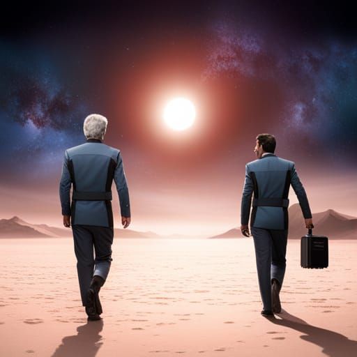 Sci-Fi Doctors in Detailed Matte Painting