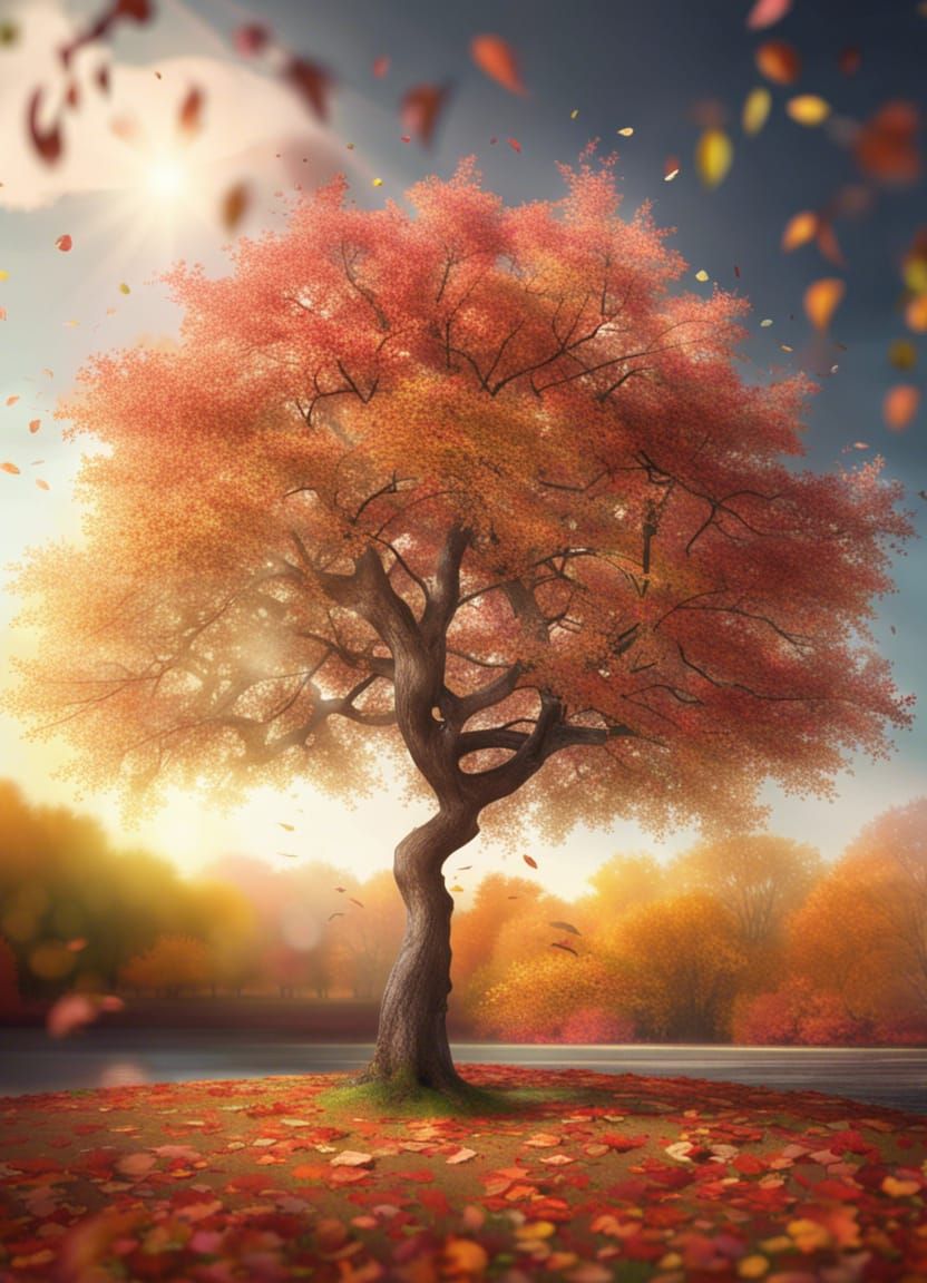 THE SMOOTH CHANGES OF THE LEAVES OF A TREE