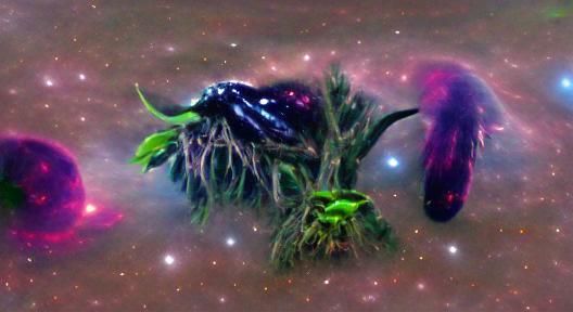 Giant Plant Creature in Nebula Galaxy