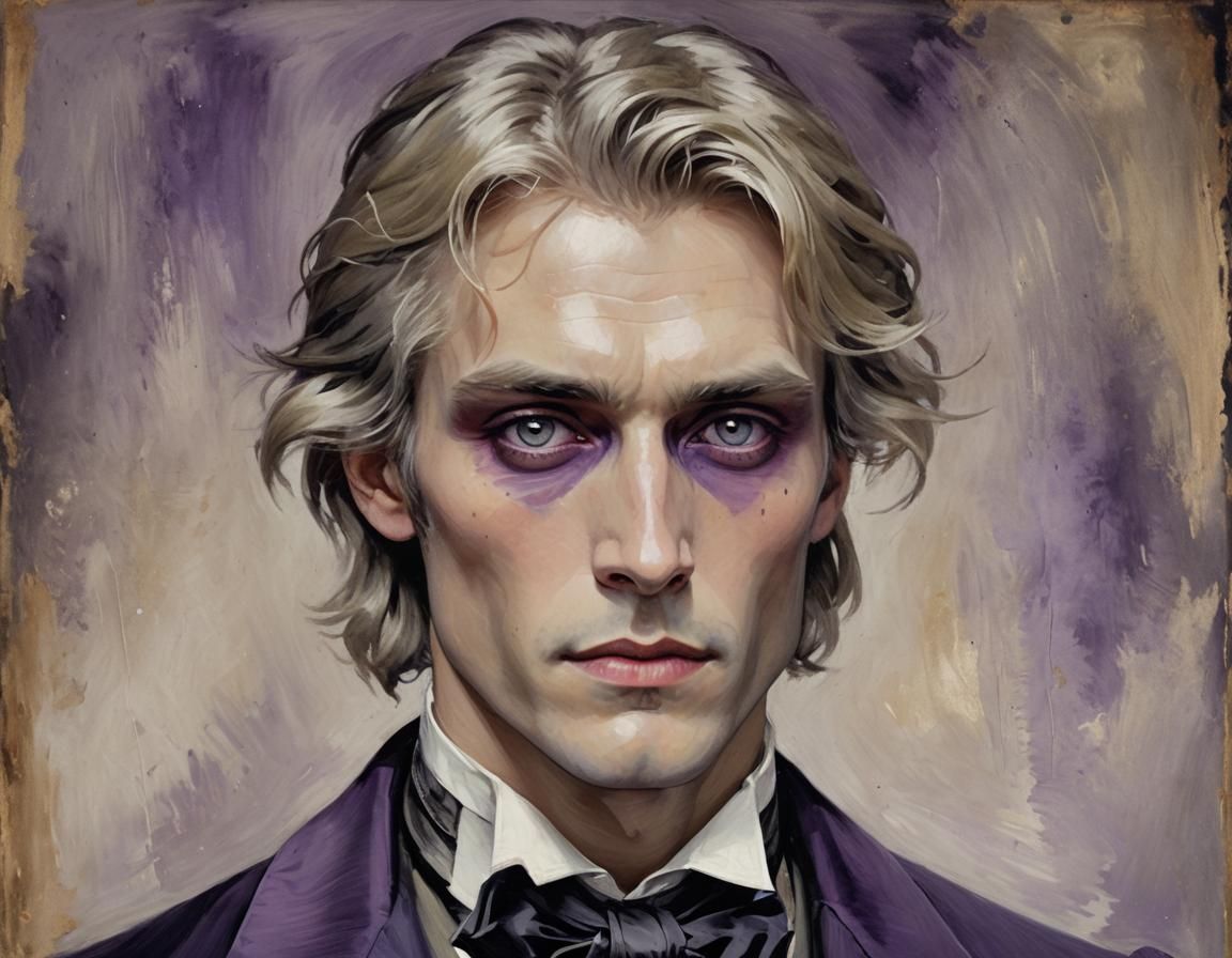 Portrait of Dorian Gray with Blonde Hair