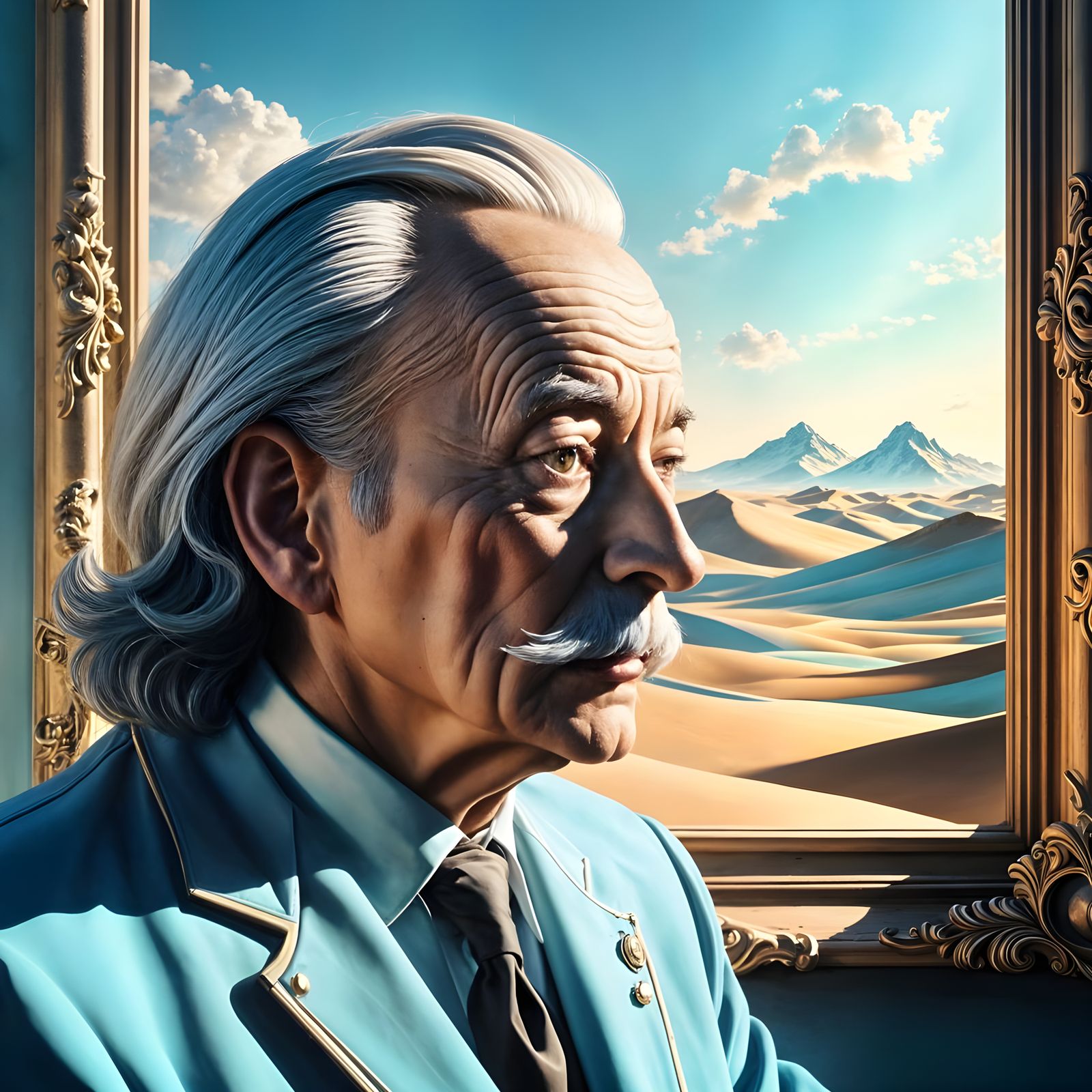 Surreal Image Reflecting on Learning to Speak and be Silent