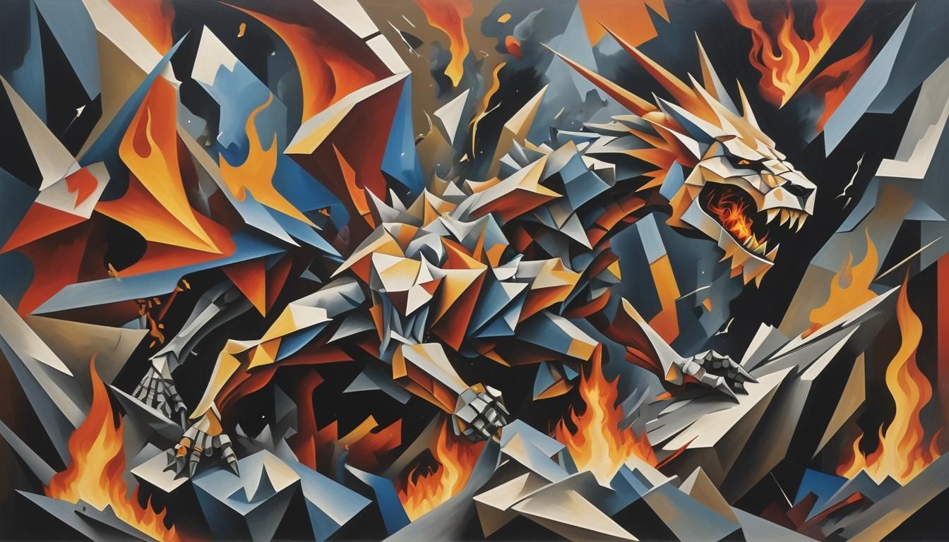 The war. Cubist art