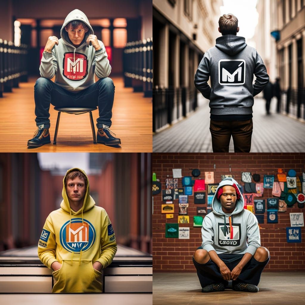 Retro MTV Logos on Hoodie: Professional Photography
