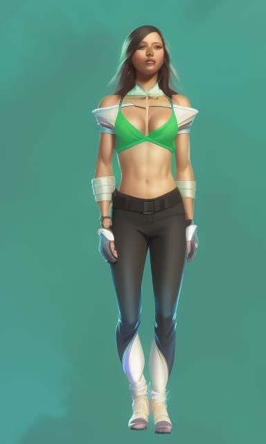 Beautiful Superheroine Concept Art in 8K Resolution