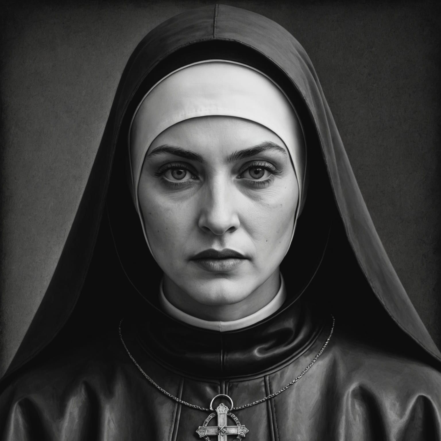 Madonna Ciccone: Hyperdetailed Charcoal Drawing