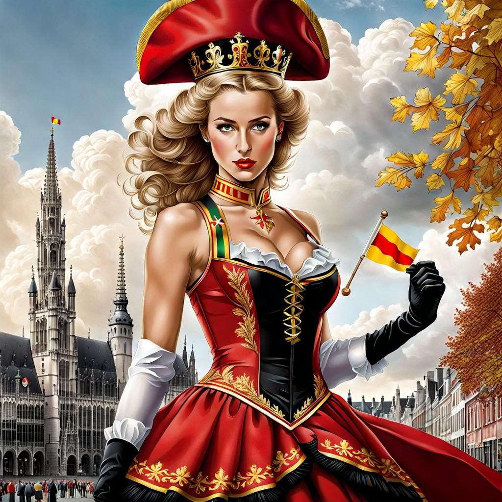 Belgium as a Woman