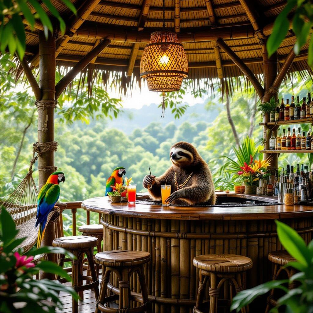 sloth bartender
