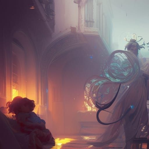 Powerful Image of Maternal Justice in Digital Art