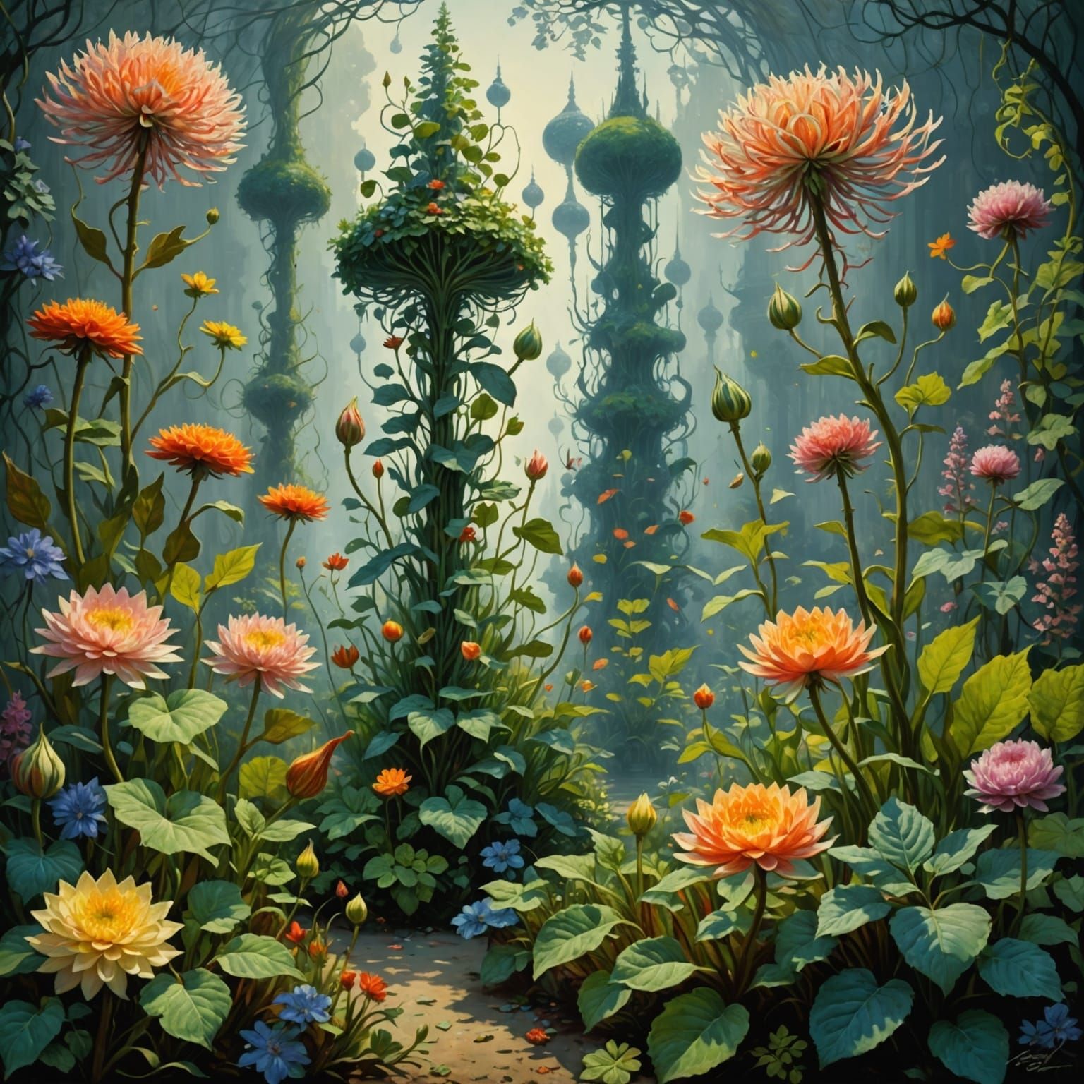 Monet-Inspired Fantastical Botanicals