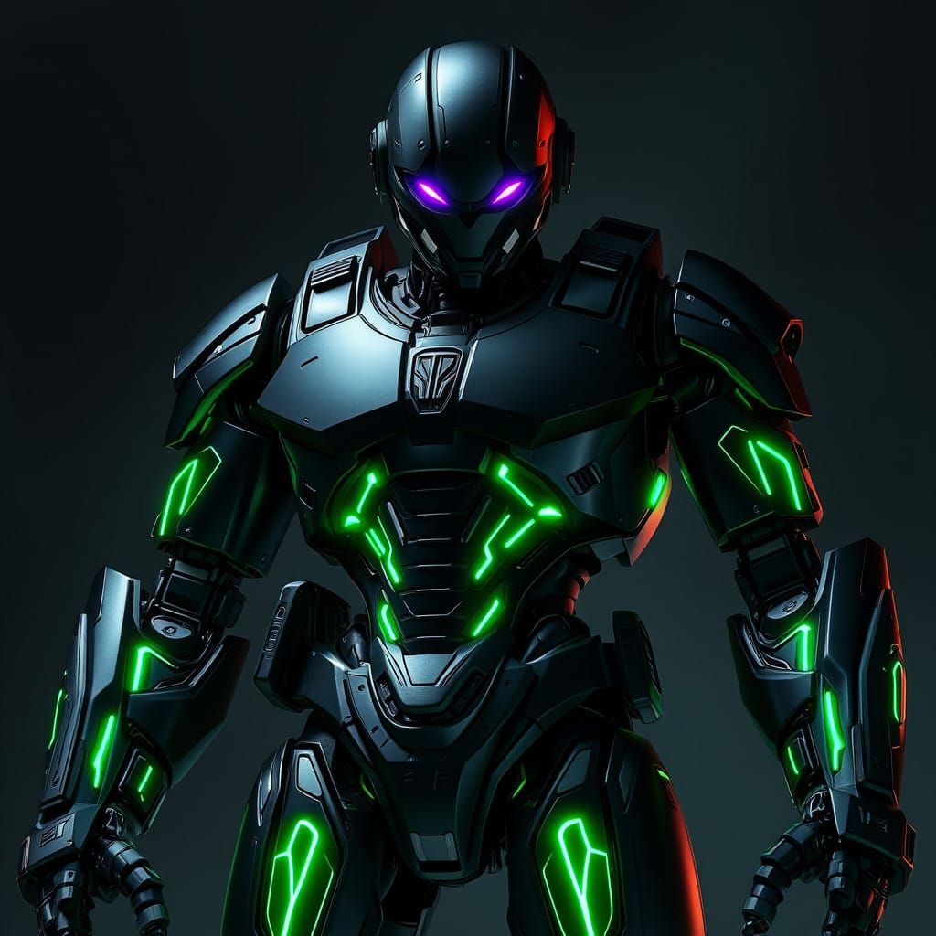 Cybernetic Guardian in Stealth Mode