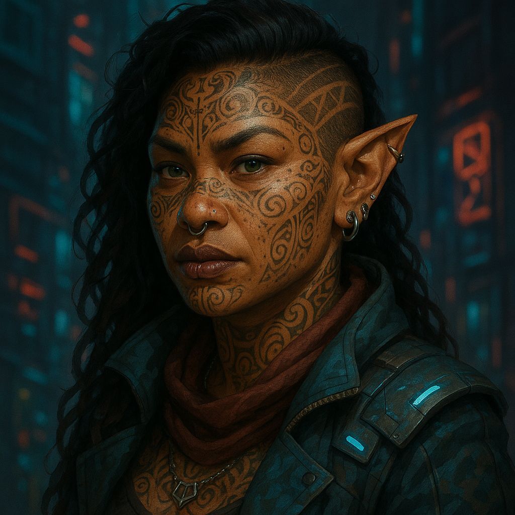 Shadowrun Female Menehune Character Portrait