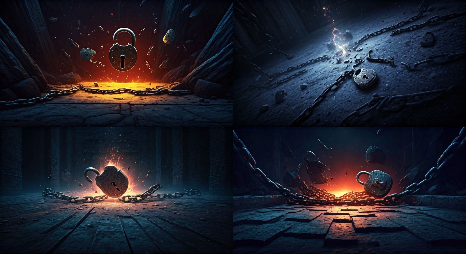 Liberty Unlocked in Vivid Fantasy Landscapes