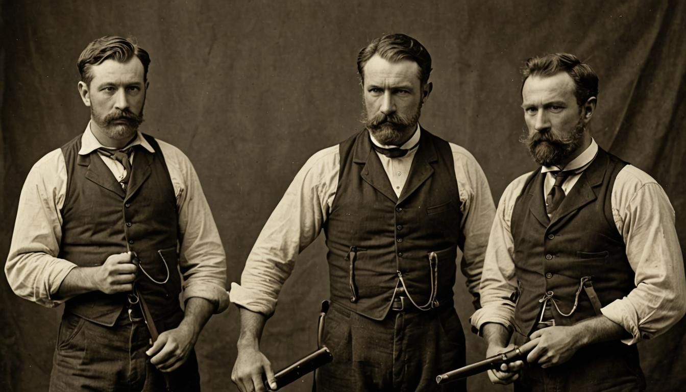 Irish-American Brawlers in 1890s Street Fight