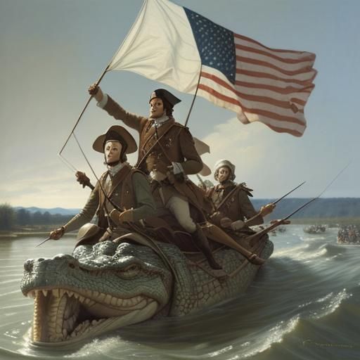 Captain Hook takes Washington across the Delaware
