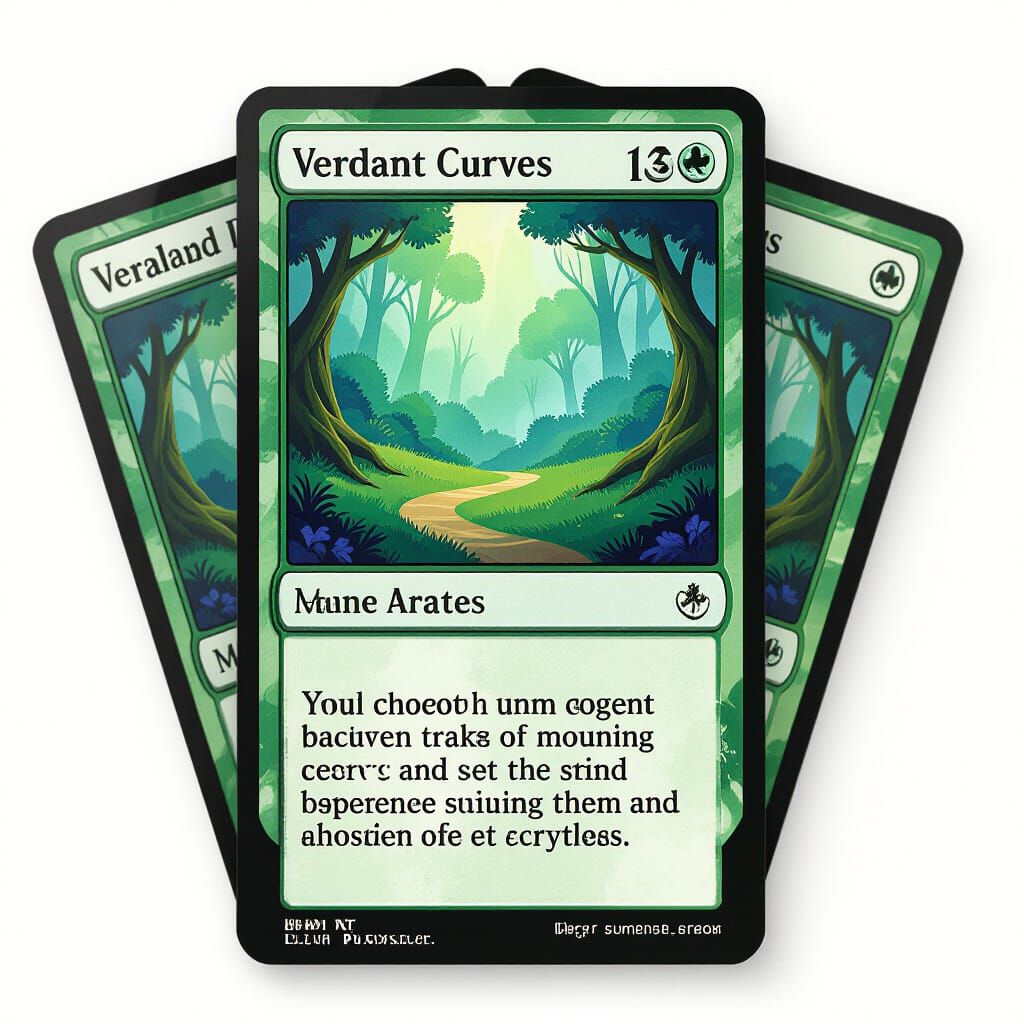 Verdant Curves Magic Trading Card Art