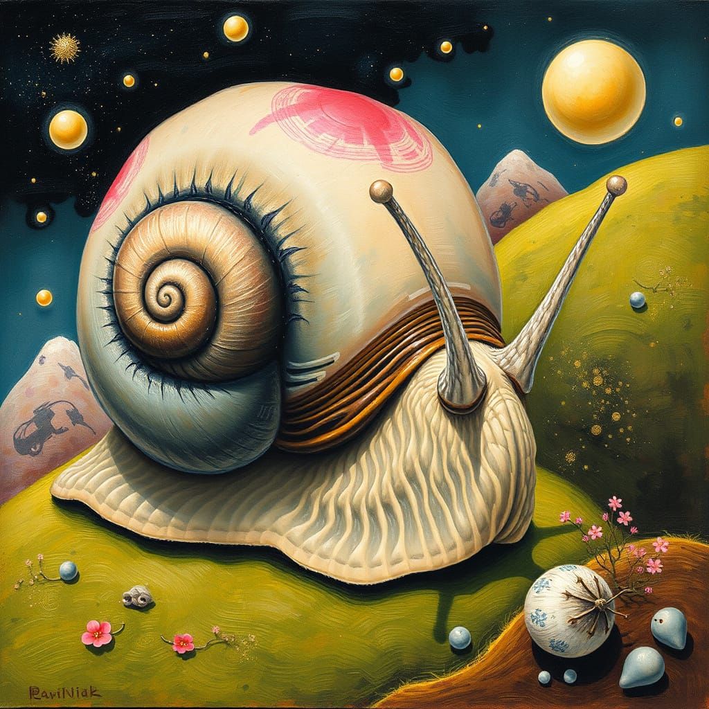 Japanese Pop Surrealism: A Curious Snail