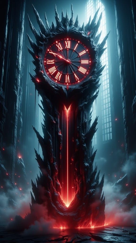 Ominous Grandfather Clock: Gateway to the Underworld