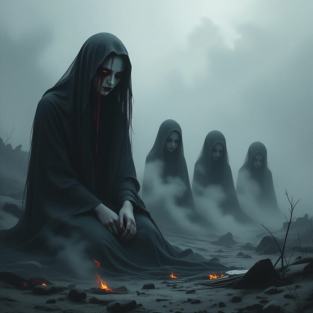 Spectral Figures in Despair Amidst Destruction