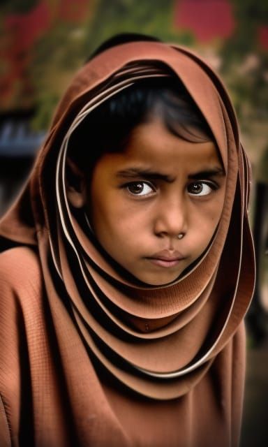 Black American Girl in Central Park