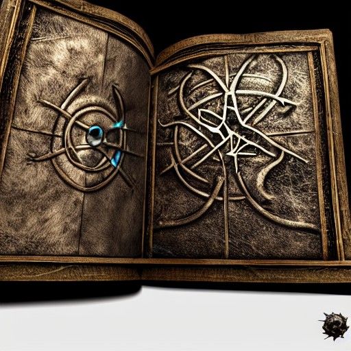 Mystical Grimoire with Escaping Magic