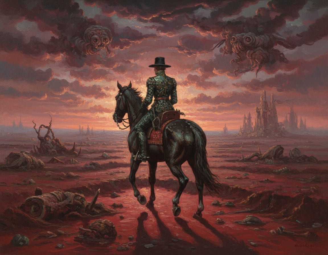 Tin Soldier Rides Away on Bloody Morning - Surreal Horror Ar...
