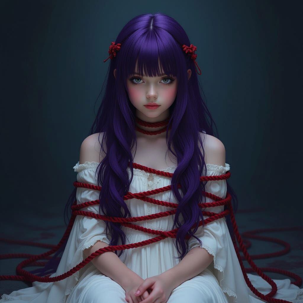 Girl in Red Ropes: Mystical Melancholy