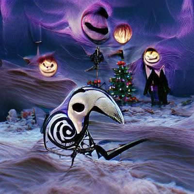 Nightmare Before Christmas Inspired Scene