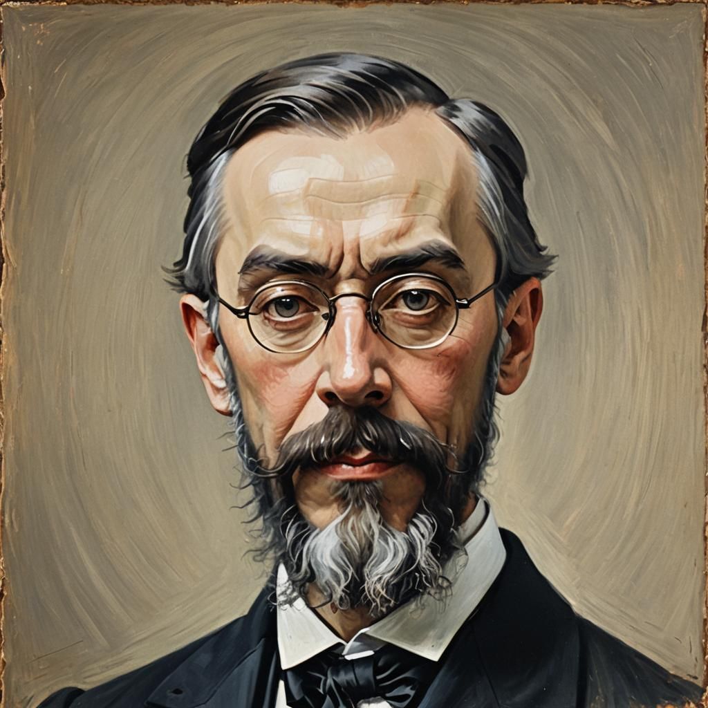 Portrait of Rimsky-Korsakov: Classic Painting