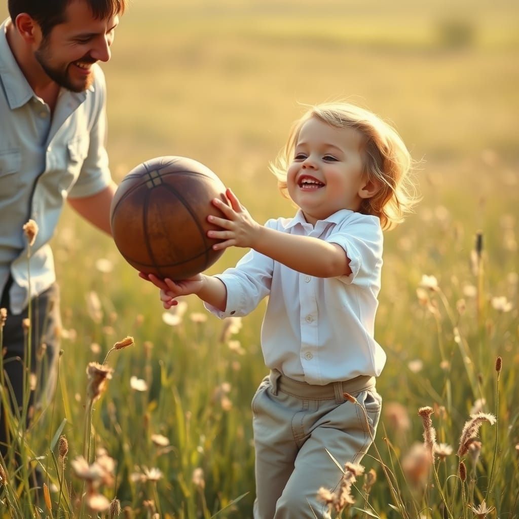 Little Treasures of Life - Father playing with his Son