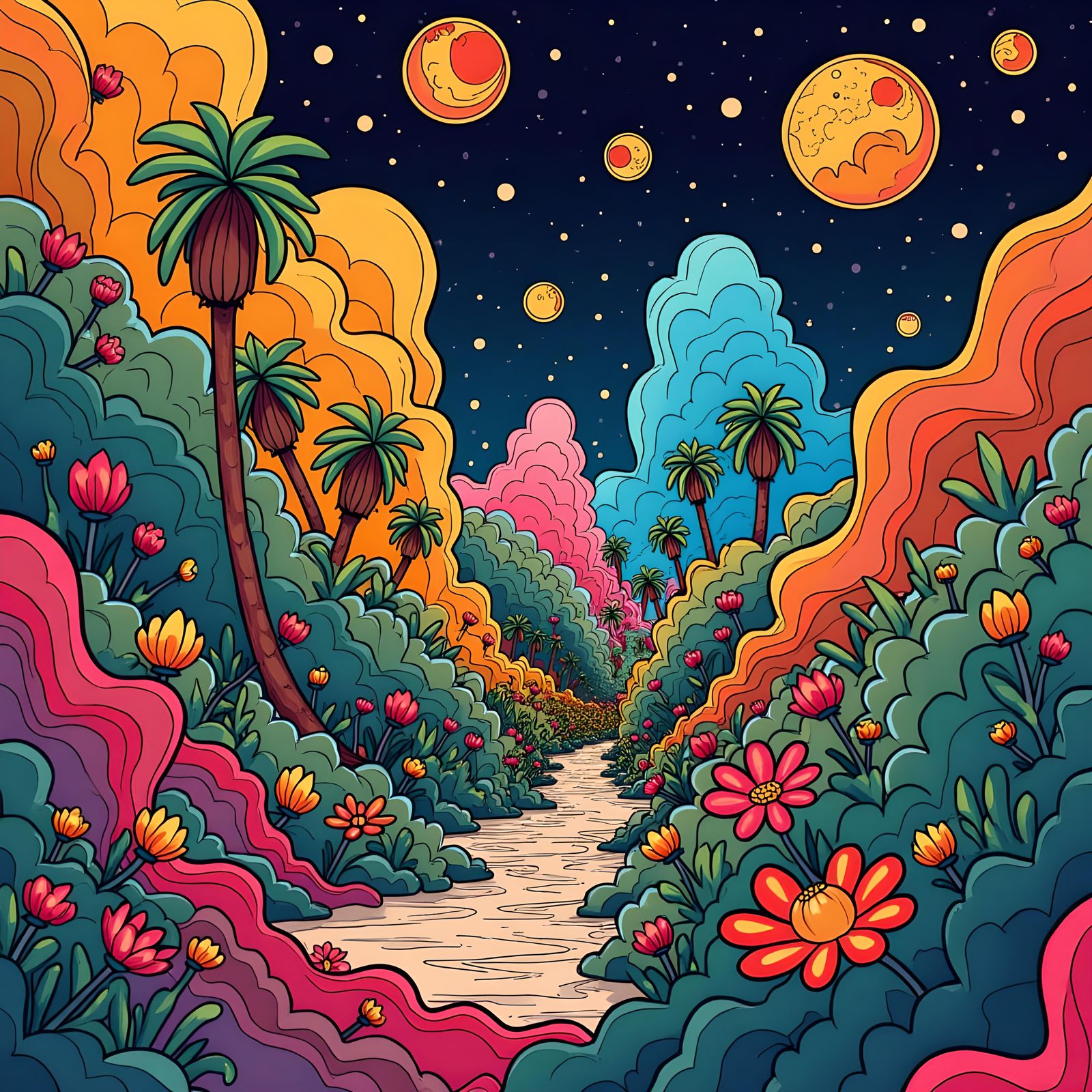 Classic Film Scenes in Vibrant Pop Art Style