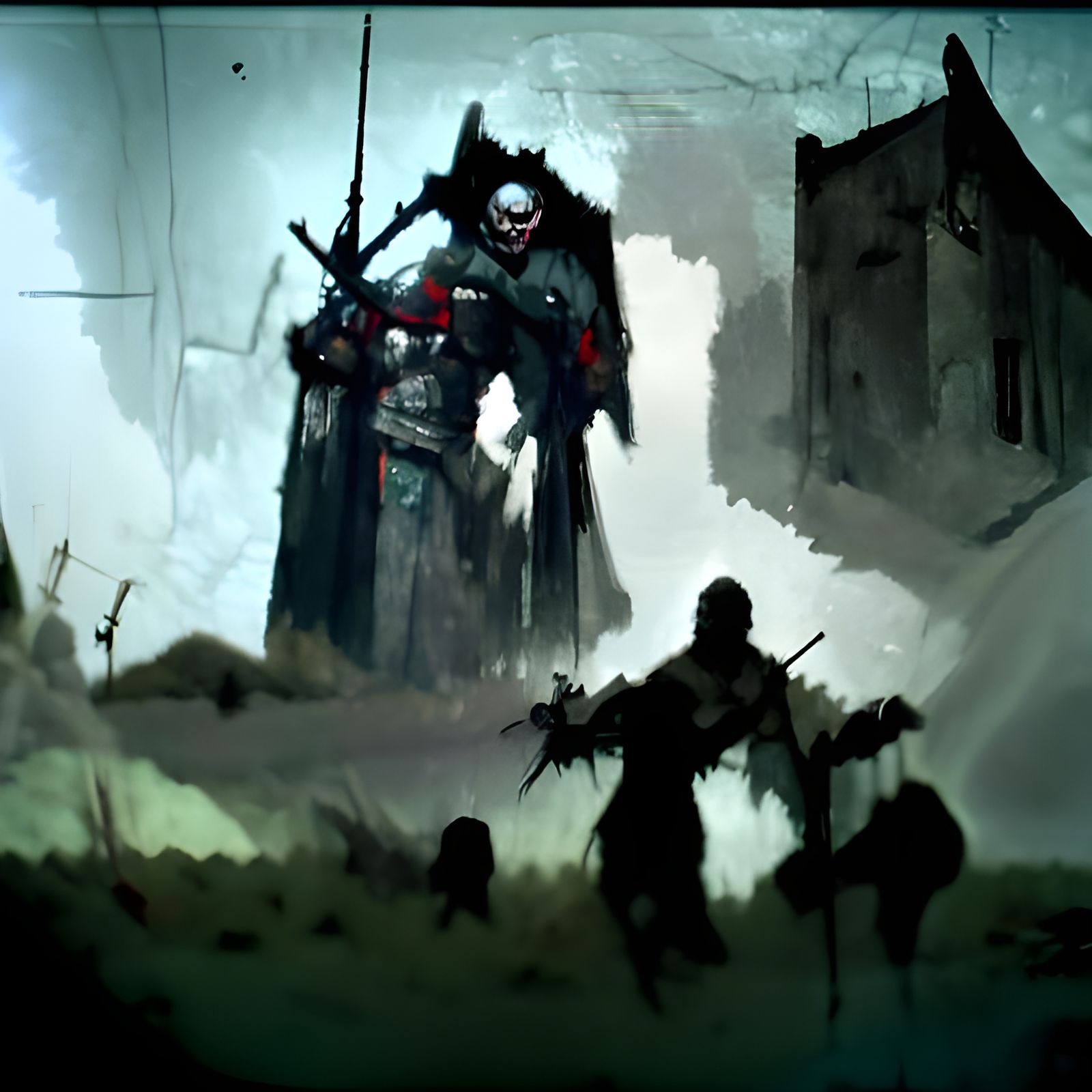 Medieval Army Retreats From Chaos Warriors