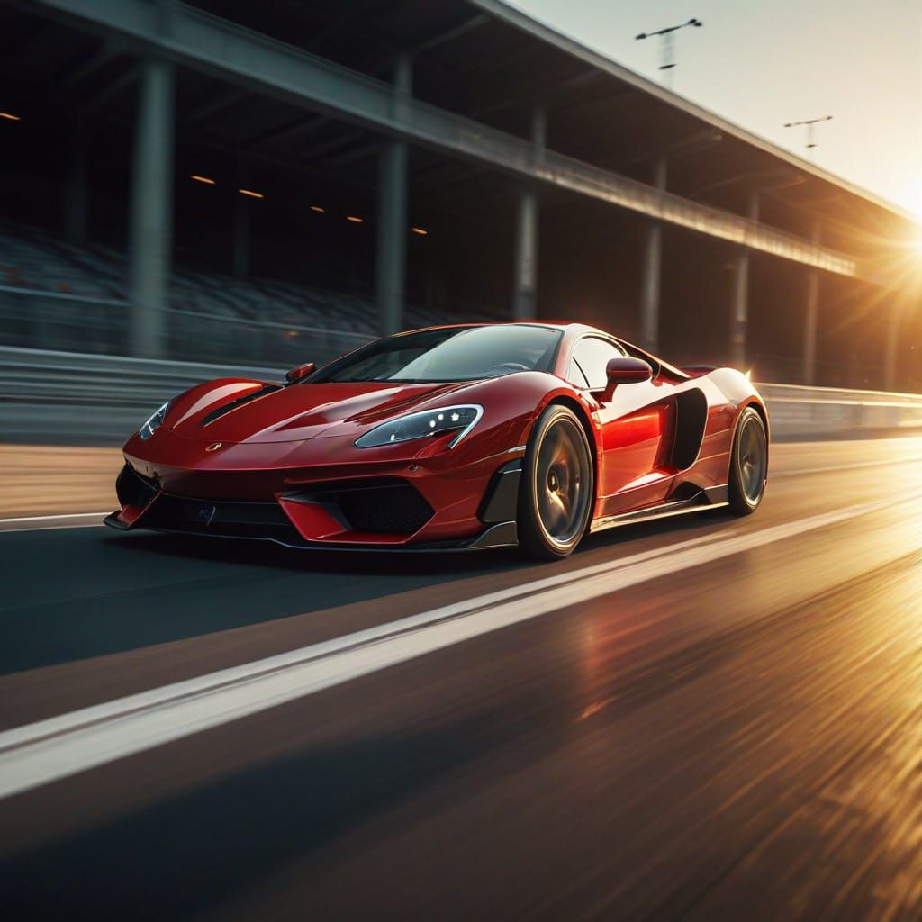 A RED SUPERCAR