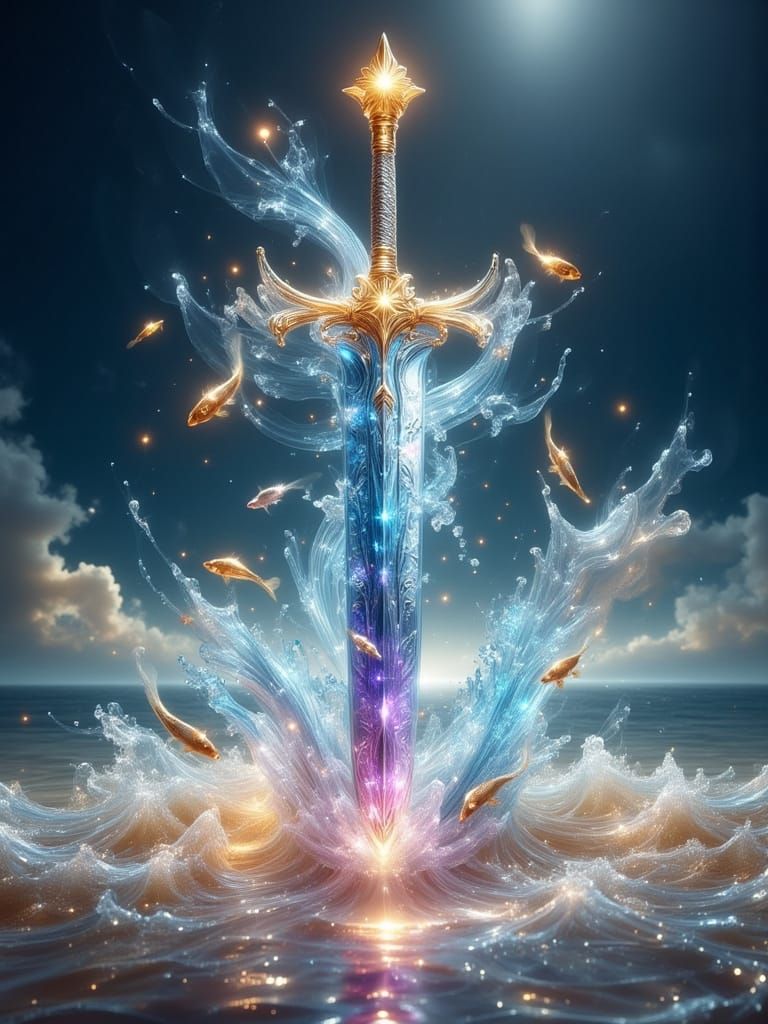 Excalibur in the lake