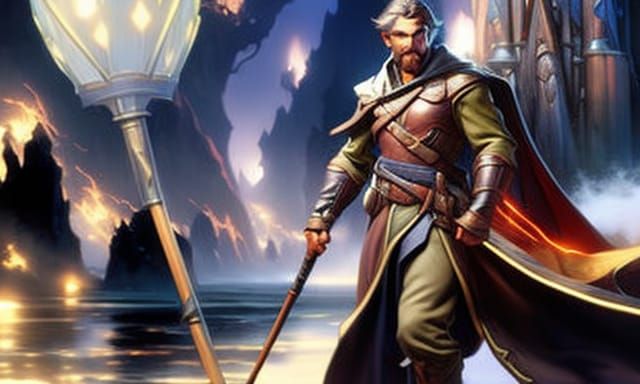 Ethereal Fantasy Traveler Portrait in Hyperdetailed Style