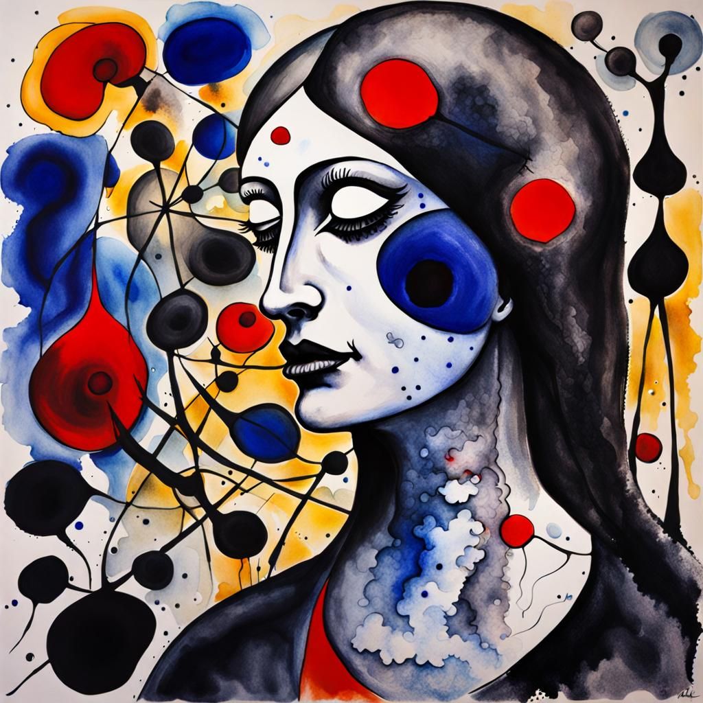 Dreamlike Surrealism in Watercolor and Ink