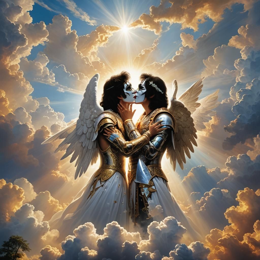 Kiss Album Cover in Divine Sunshine
