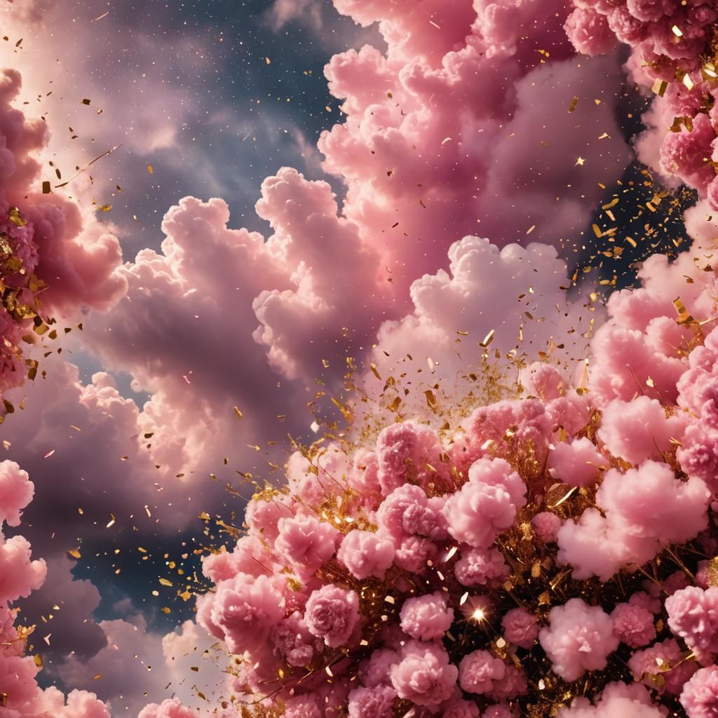 Pink Glitter Explosion