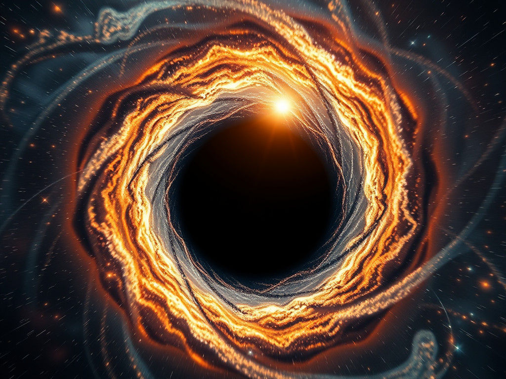 Hyperrealistic Black Hole Portrait: Cosmic Enigma Unveiled