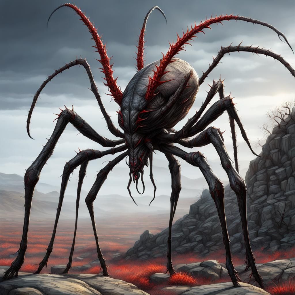 Gigantic Alien Tick Insect Nightmare in Wasteland