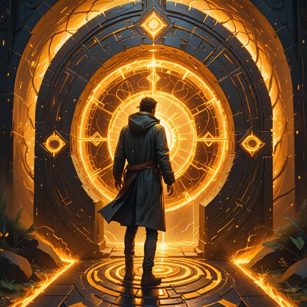 Stepping Through a Solarpunk Dimensional Portal