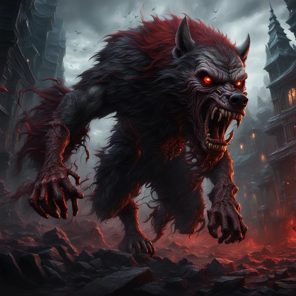 Ominous Lycanthrope Transformation: Bloodthirsty Creature